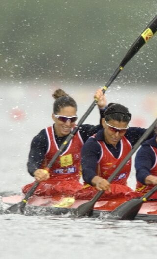 Teresa Portela en el Campeonato de Europa de Pontevedra 2007