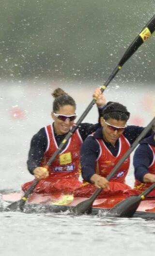 Teresa Portela en el Campeonato de Europa de Pontevedra 2007