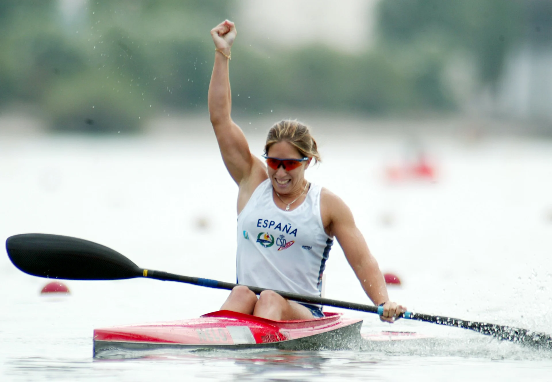 Teresa Portela campeona del mundo en Sevilla 2002